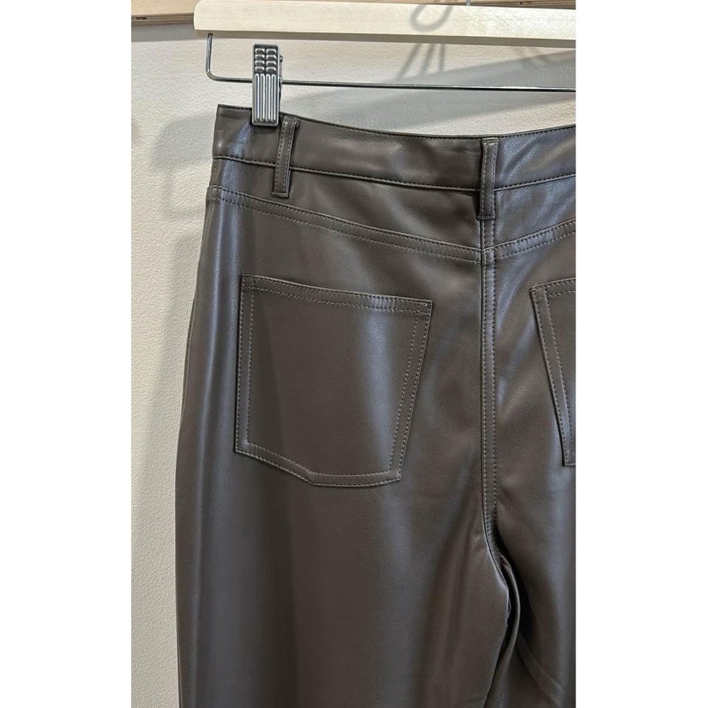 Oak + Fort Brown Leather Pants